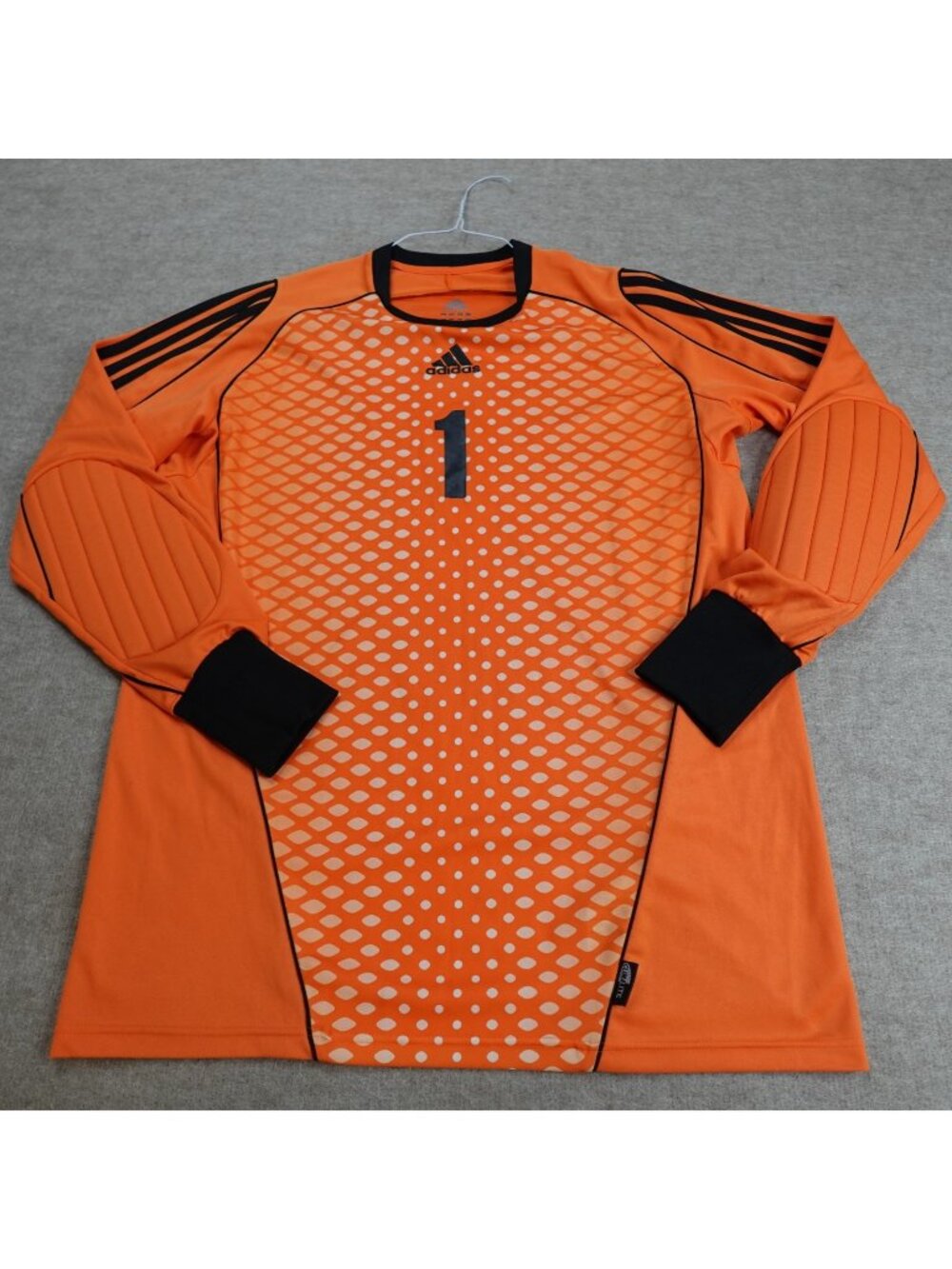Adidas Soccer Jersey Large Orange Goalie 2008 Vintage